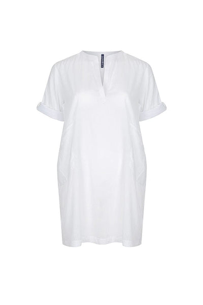 White Cover Up Beach Dress