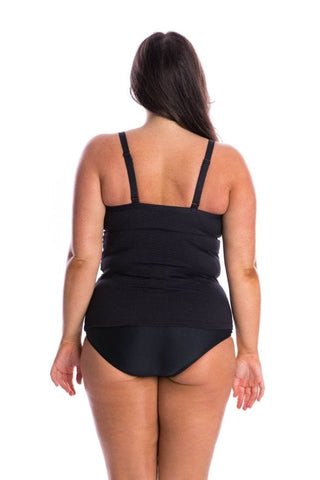 Honey Comb Black Underwire One Piece