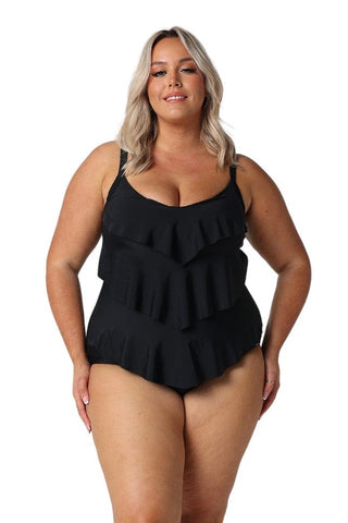 Black 3 Tier One Piece