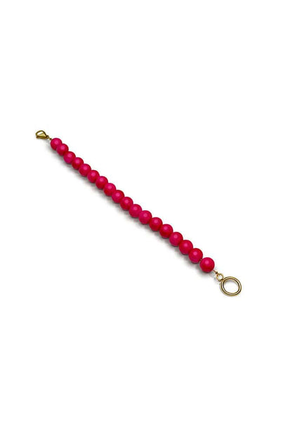 Bright Pink half chain pendant necklace for curvy women