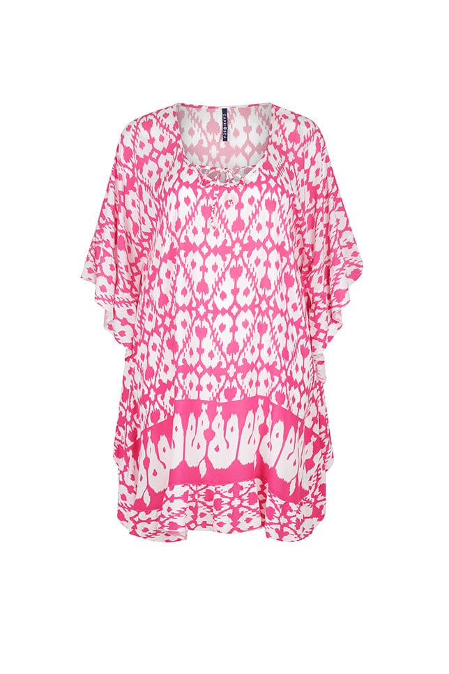 Ghost mannequin pink and white kaftan