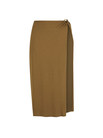 Honey Comb Zanzibar Maxi Split Skirt