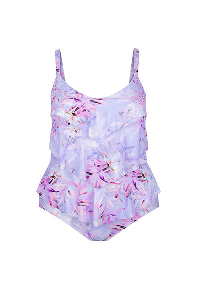 Ghost mannequin of lilac florence one piece 