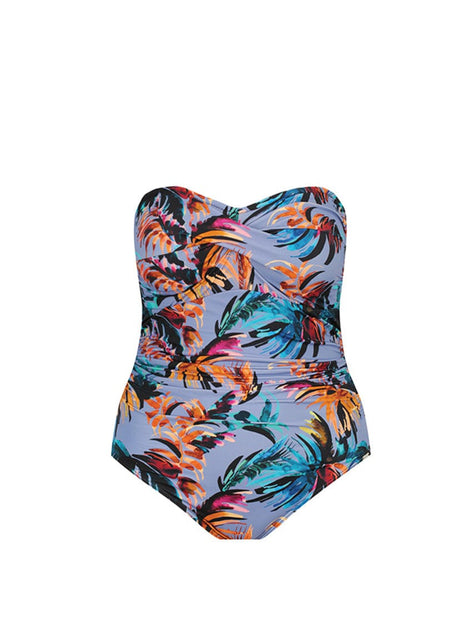 Mauritius Twist Front Bandeau One Piece
