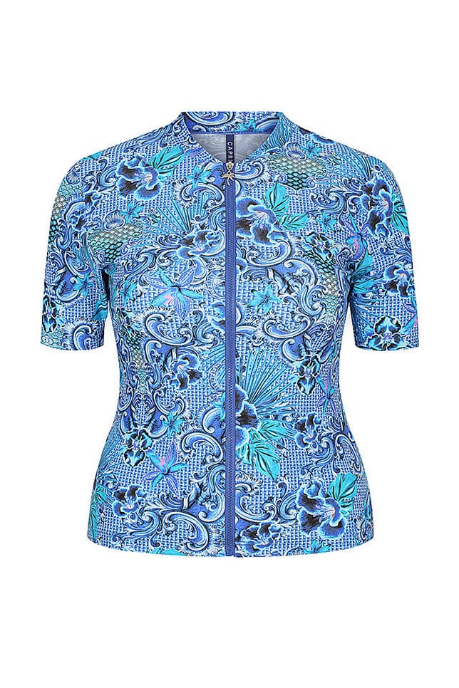 Mermaid Short Sleeve Rash Vest | Capriosca Swimwear Australia – Curvy ...