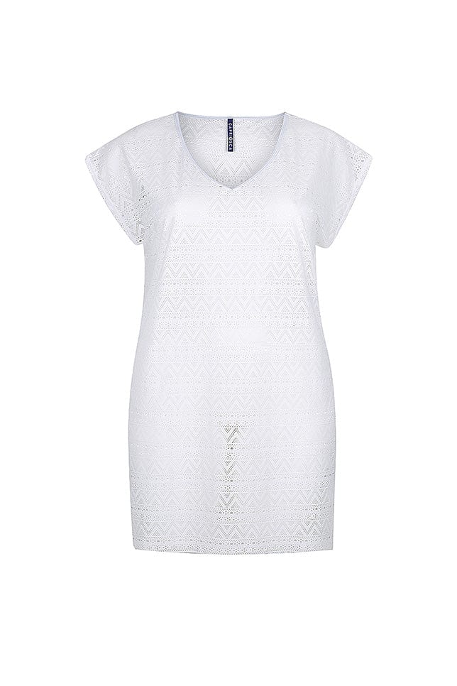 mesh over shirt white 