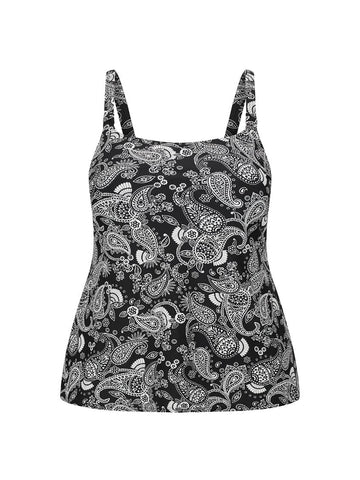 Mono Paisley Chlorine Resistant Tank Tankini Top