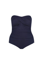 ghost mannequin navy honey comb bandeau one piece