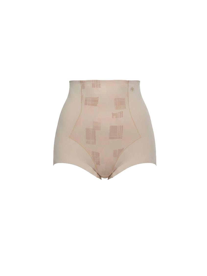 Beige shapewear on a white background