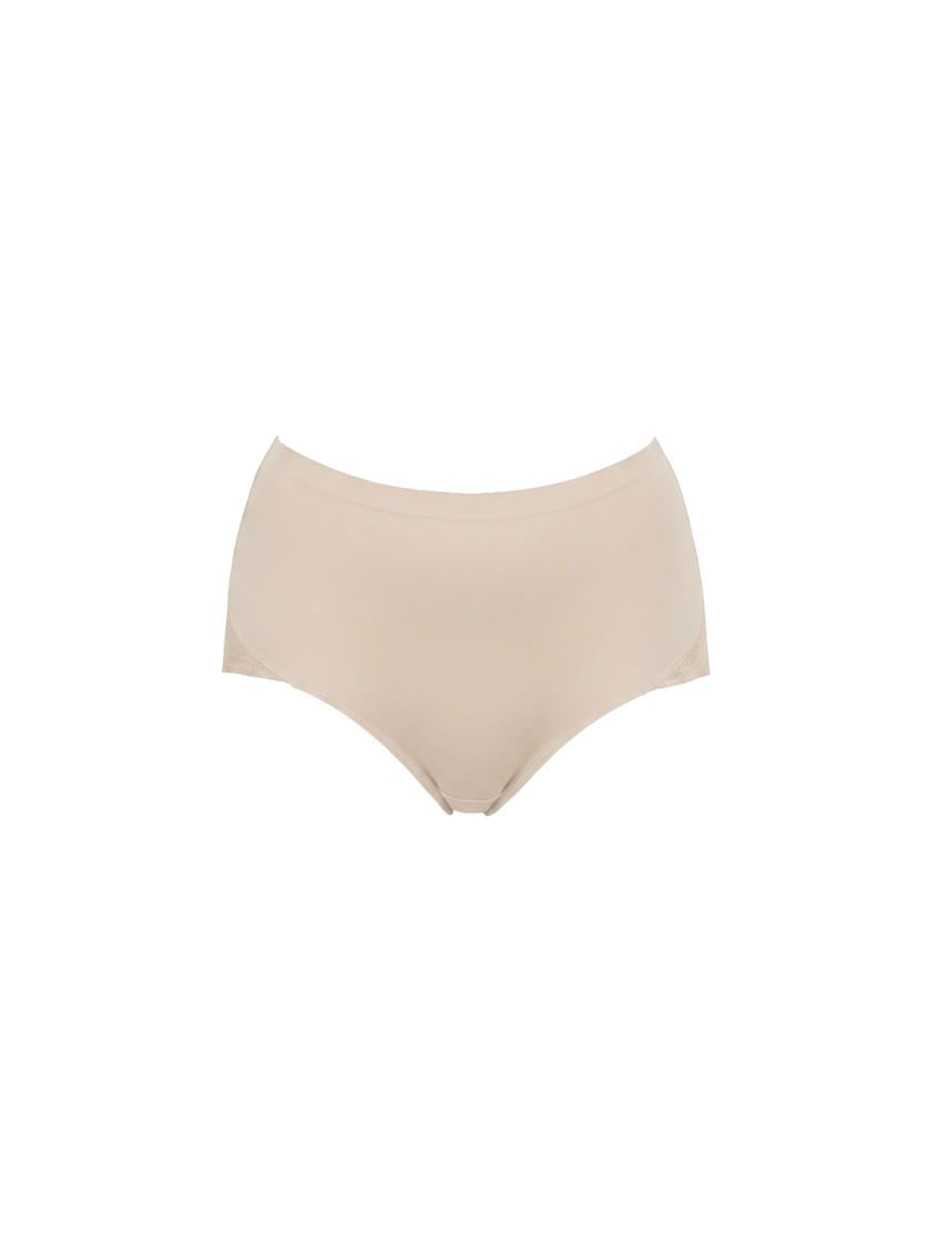 Beige high-waisted underwear m on a white background