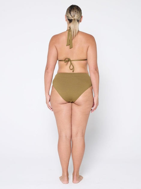 Honey Comb Zanzibar Triangle Bikini Top