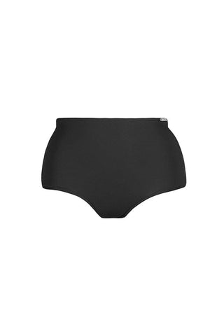 Plain Black High Waist Bikini Bottoms