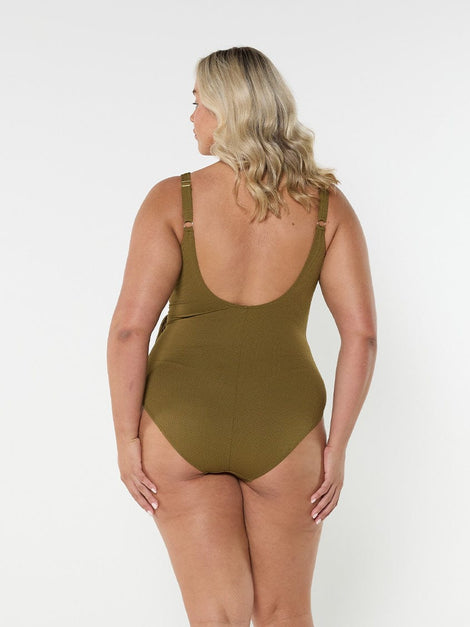 Honey Comb Zanzibar Waist Tie One Piece