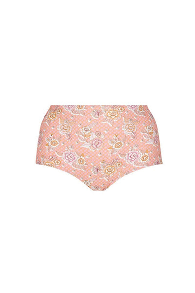 Ghost mannequin light pink floral high waisted pant
