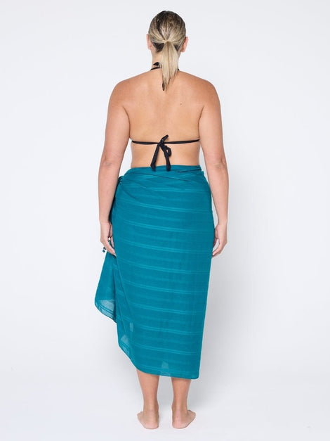 Teal Cotton Sarong