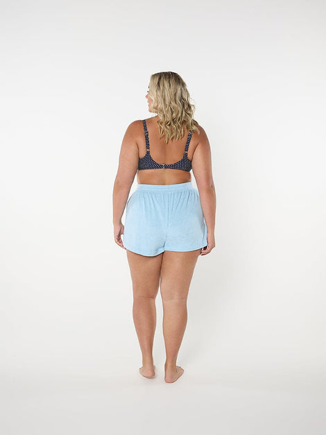 Terry Towelling Shorts Light Blue