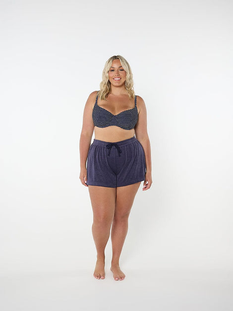 Terry Towelling Shorts Navy