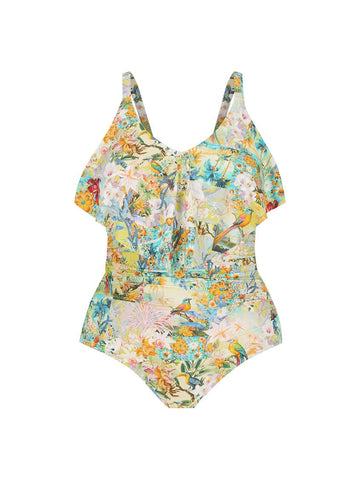 Tropicana Long Frill One Piece