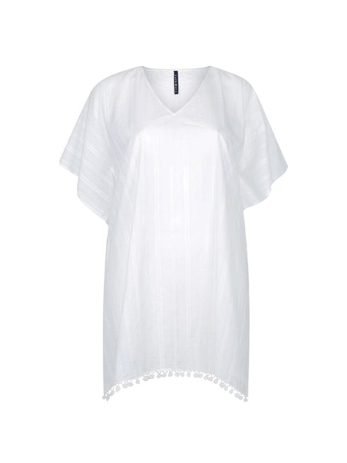 white cotton kaftan