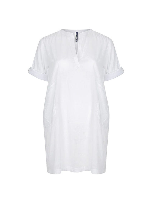 Ghost mannequin of cotton overshirt for curve women