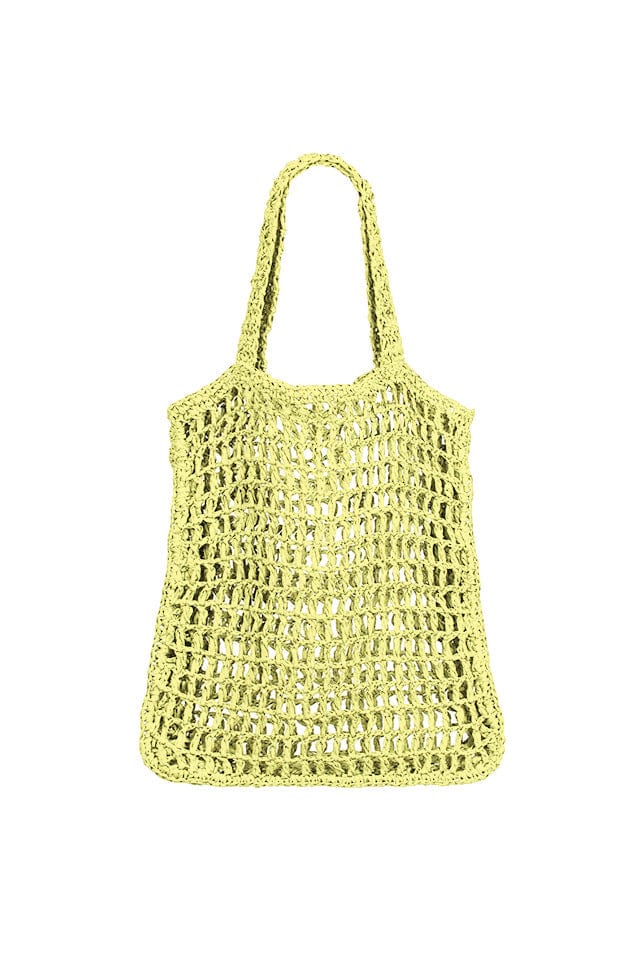 Woven tote bag citrus