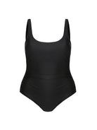 women's plain black underwire one piece