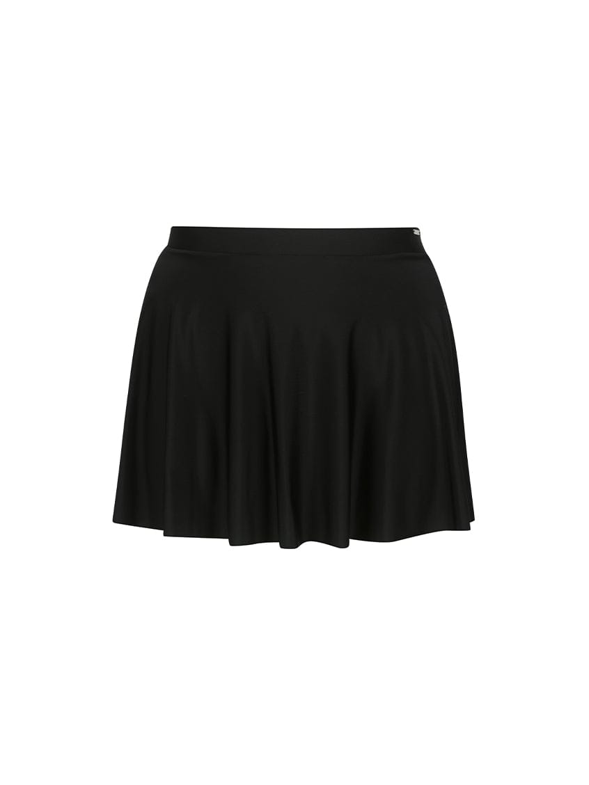 Ghost mannequin black skater skirt