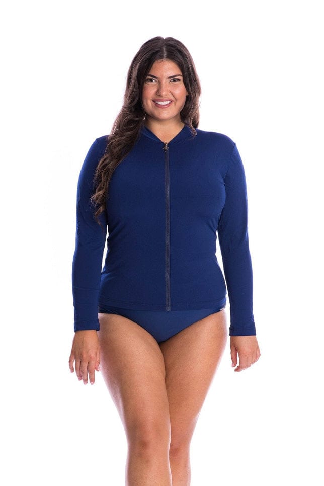 Plus Size Long Sleeve Wet Shirt 