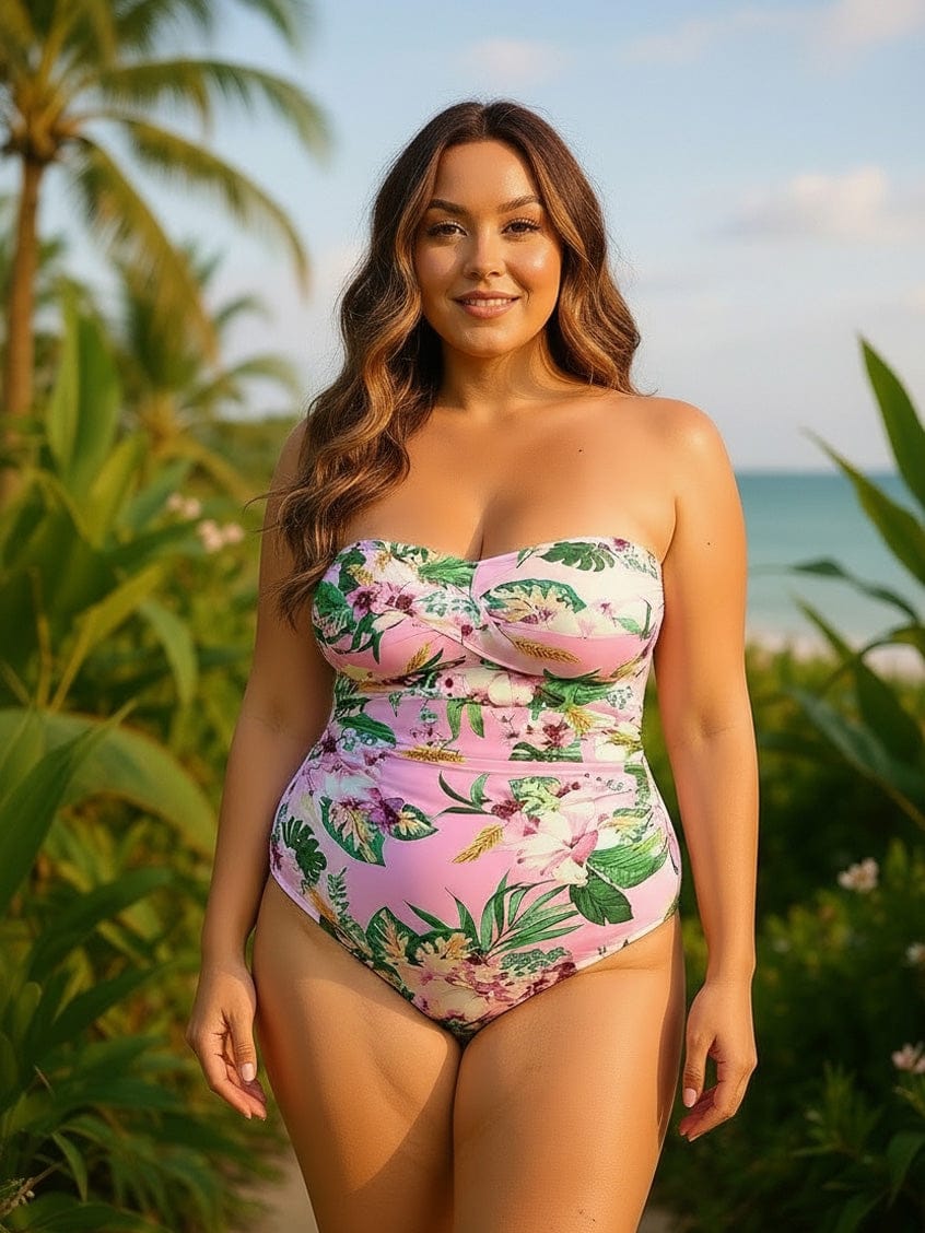 Honolulu Twist Front Bandeau One Piece