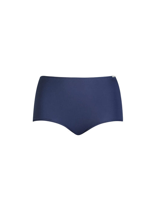 ghost mannequin navy high waisted bikini bottoms