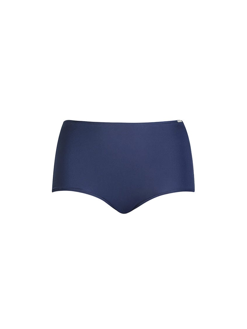 ghost mannequin navy high waisted bikini bottoms