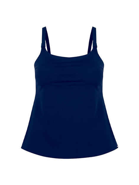 Navy Chlorine Resistant Tank Tankini Top