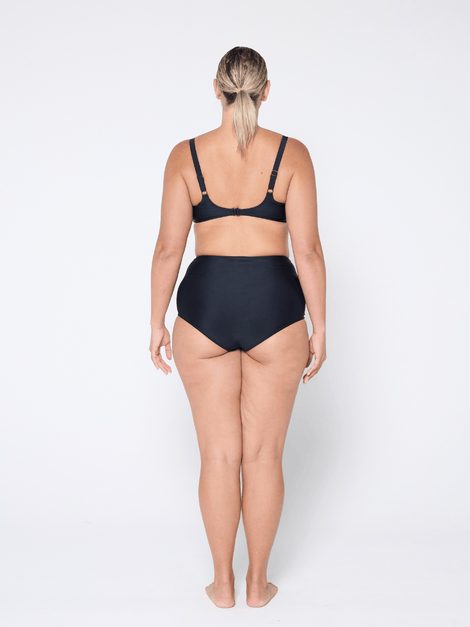 Plain Black Underwire Bikini Top