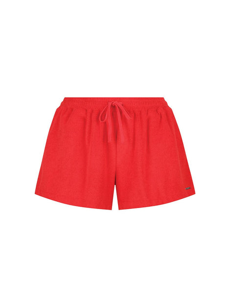 Terry Towelling Shorts Red
