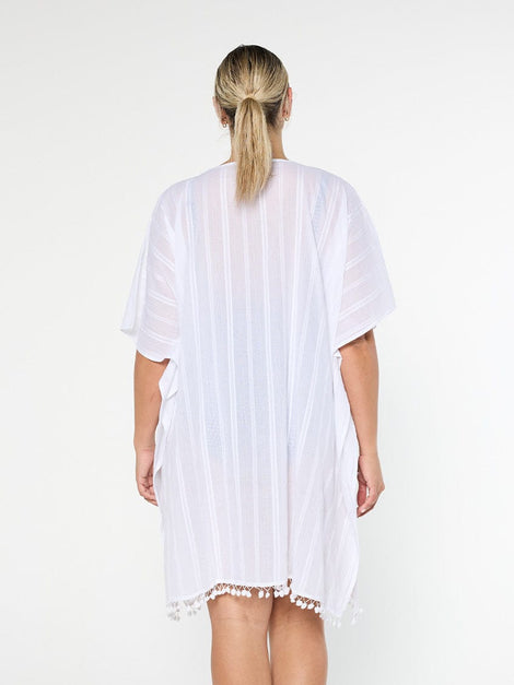 White Cotton Kaftan