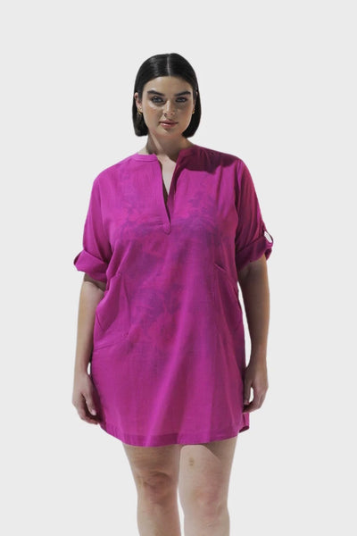 Cotton Overshirt Pink