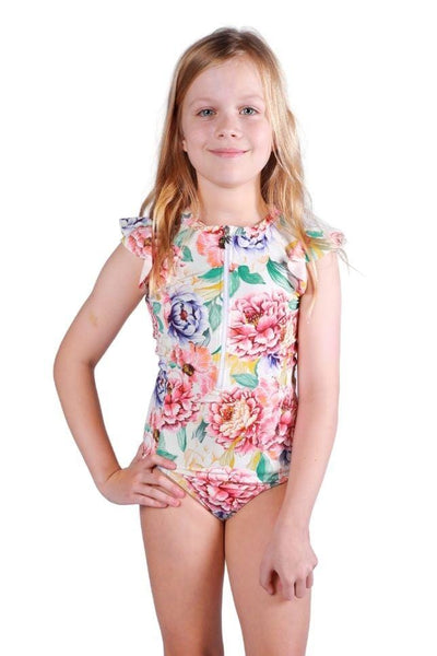 girls floral sunsuit