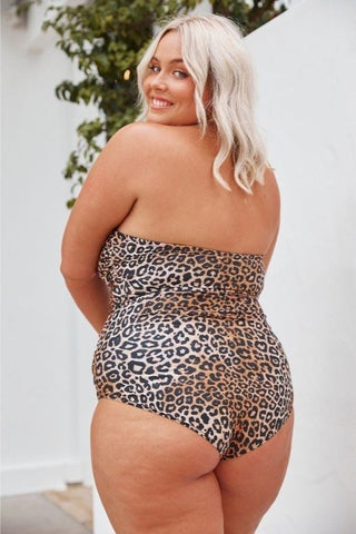 Leopard Sustainable Bandeau One Piece