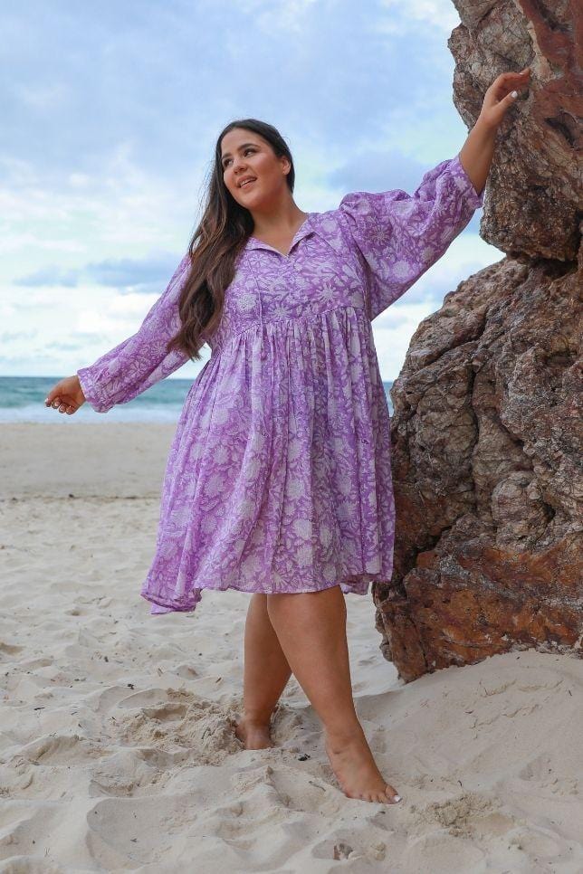 Lilac ladies beach dress