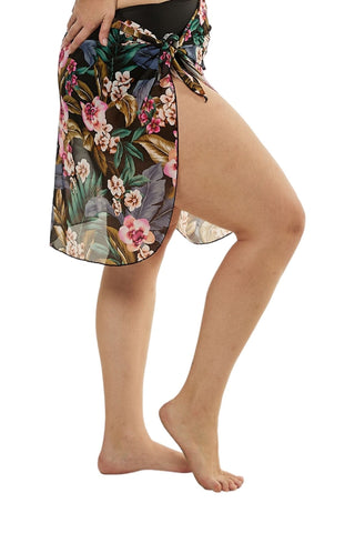 Waikiki Mesh Wrap Skirt Long