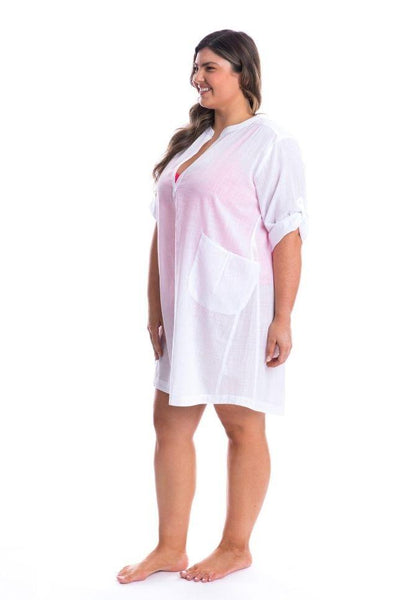 White Cotton Kaftan 