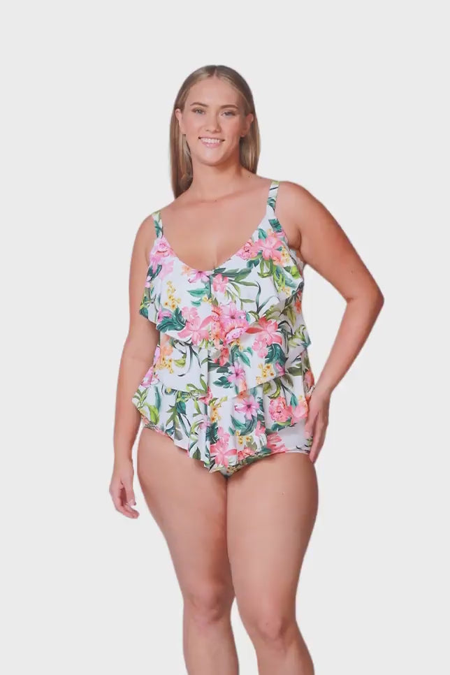 Bora Bora White 3 Tier One Piece