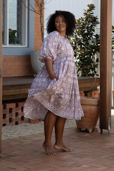 taupe plus size beach dress