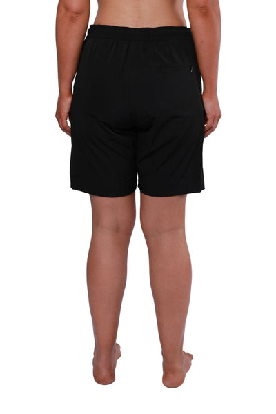 womens plus size boardshorts black