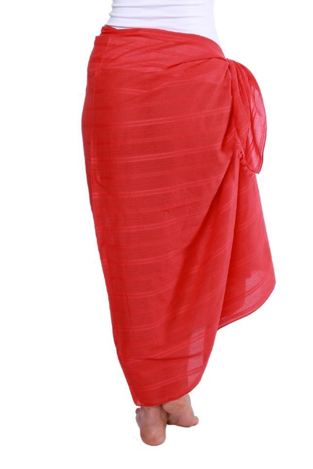 red summer sarong
