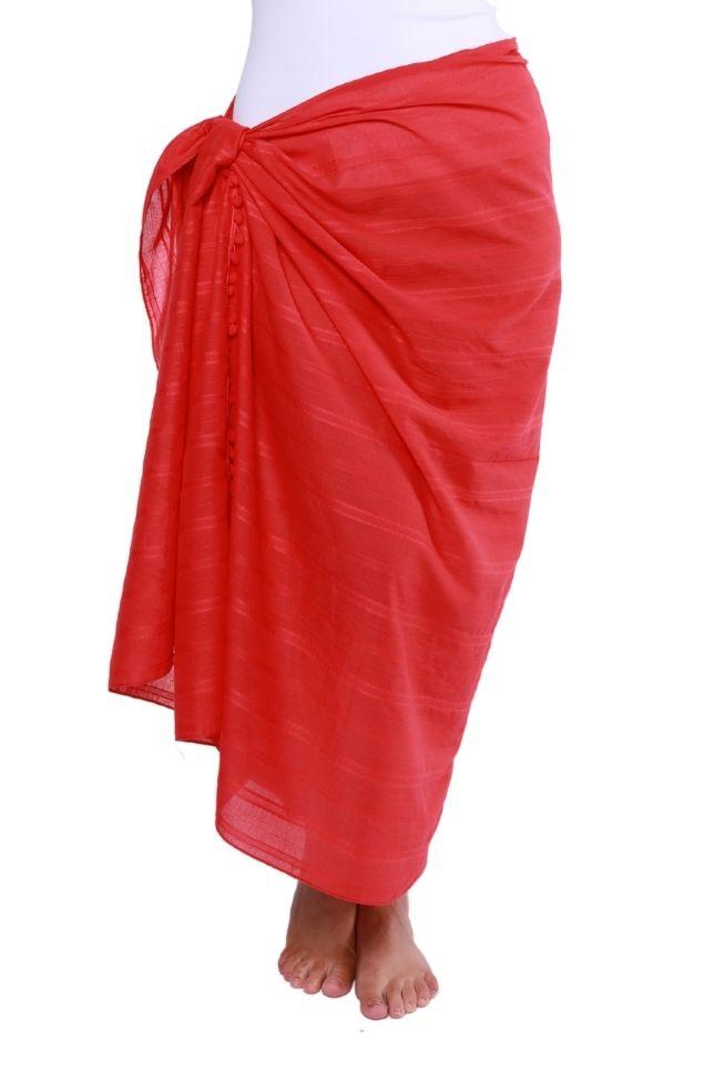 plus sarong red